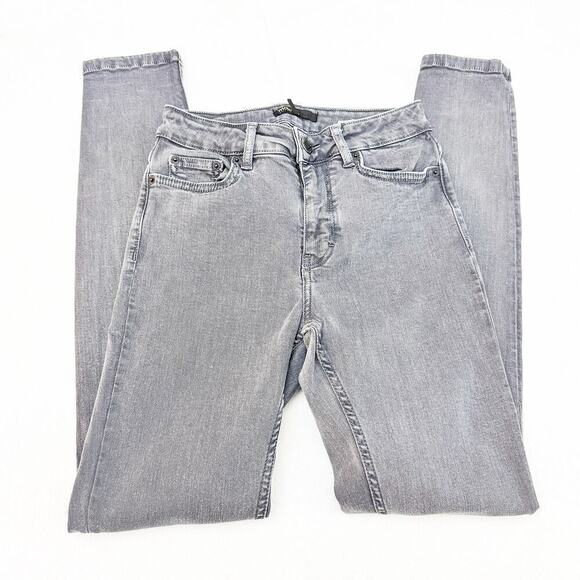 Maje H14 Agripine Charcoal Gray Slim Fit Denim Skinny Jeans Size 36 US 24 - Picture 4 of 9